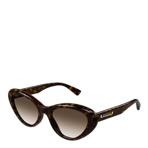 women s brown gucci sunglasses 54mm brandalley