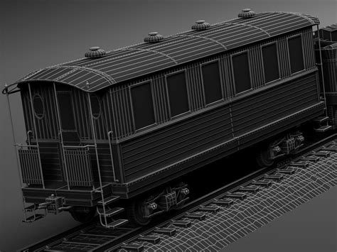 Jupiter Steam Train 1868 3d Model Max Obj 3ds Fbx C4d Lwo Lw Lws