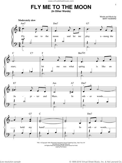 Скачивай и слушай julie london fly me to the moon (1962) и frank sinatra fly me to the moon (1964) на zvooq.online! Sinatra - Fly Me To The Moon (In Other Words) sheet music ...