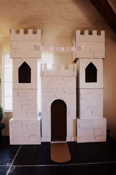 Diy Cardboard Box Castle Cardboard Box Castle Cardboard Castle Diy