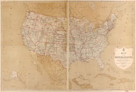 Map Of The Us In 1877 Historical Maps Collection