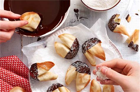 Chocolate Dipped Fortune Cookies Tesco Real Food