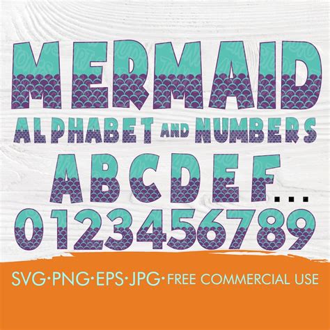 Mermaid Font Svg Mermaid Alphabet Svg Cut Files Etsy Uk