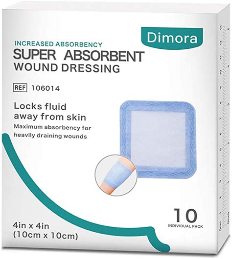 Dimora Super Absorbent Wound Dressing With Non Adherent Contact Layer