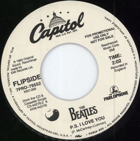 The Beatles Love Me Do Us Promo 7 Vinyl Single 7 Inch Record 45