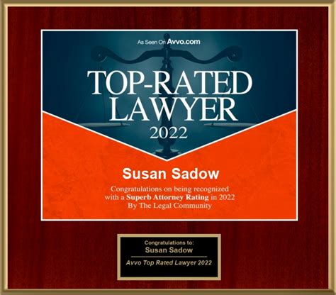 sadow recognized as avvo top rated lawyer sadow and froy