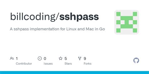 Github Billcoding Sshpass A Sshpass Implementation For Linux And Mac In Go