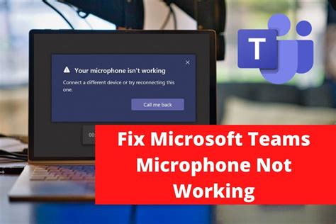 How To Fix Microsoft Teams Microphone Not Working Layman Solution