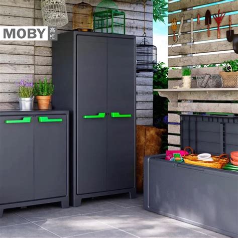 Buy Keter Moby High Cabinet Balcony Large Plastic Storage Cabinet Villa
