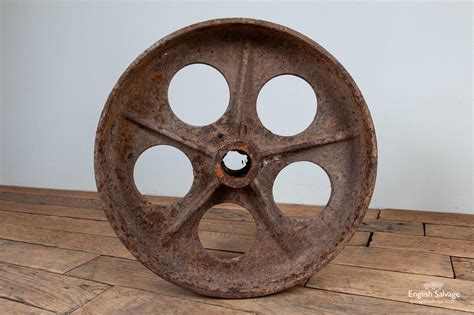 Salvaged Vintage Cast Iron Wheel