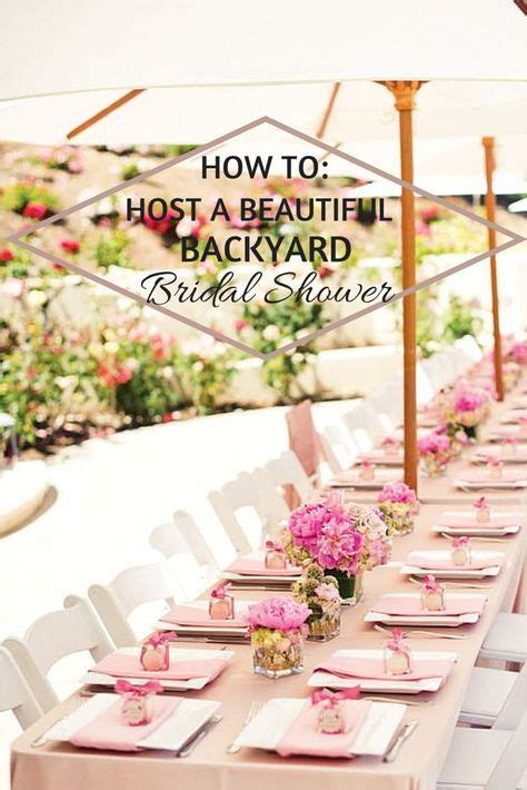How To Host A Beautiful Backyard Bridal Shower Garden Party Bridal