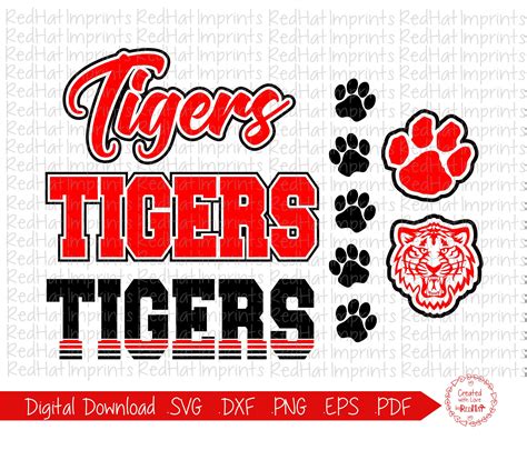 Tiger Svg Tigers Svg Tiger Tigers Script Full Block Etsy