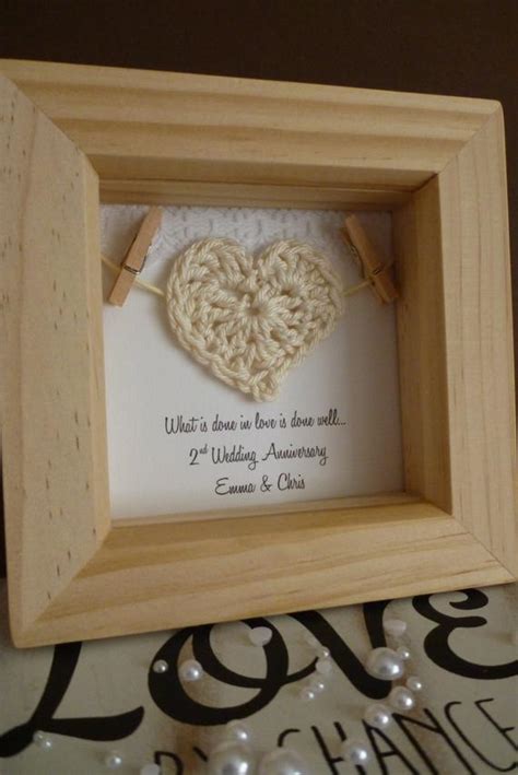 Sure, their previous marriages may not have worked out as planned, but there's something to be said in the past, it was not a common practice to bring a gift to a second wedding, especially if you were invited to the first. 2nd anniversary gift 2nd cotton anniversary gift by ...