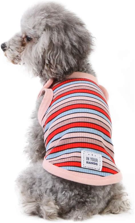 Kyeese Dog Shirts Lightweight Stripe Dog T Shirts For