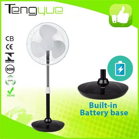 Rechargeable Battery Stand Fan 1618inch Pedestal Rechargeable 12v Dc