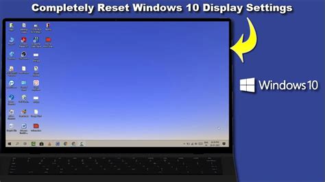 How To Reset Display Settings To Default On Windows 10 Youtube