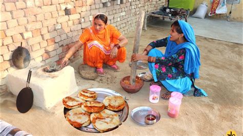 Punjabi Village Evening Routine 💕kulche Chole Recipe ♥️village Life Of