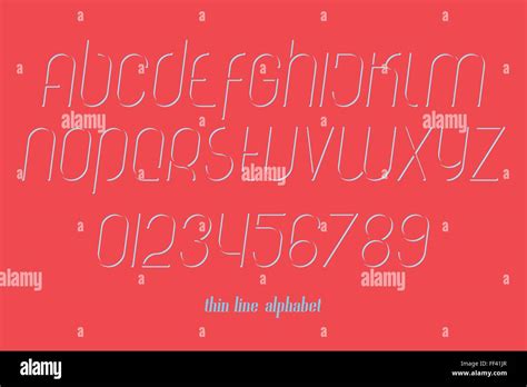 Set Of Stylish Isolated Alphabet Letters And Numbers Vector