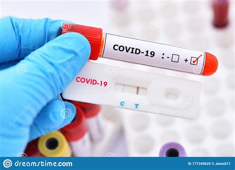 Positive Test Result Of COVID-19 Virus Stock Image - Image of care 
