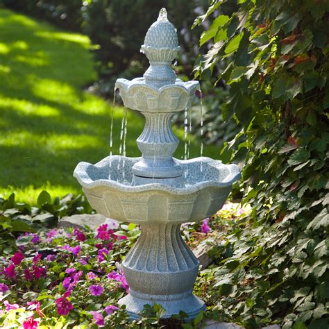 Free Photo Fountain In Garden Fountain Garden Plants Free
