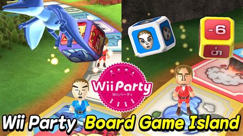 wii party board game island gameplay paul vs abe vs anna vs vincenzo standard difficulty
