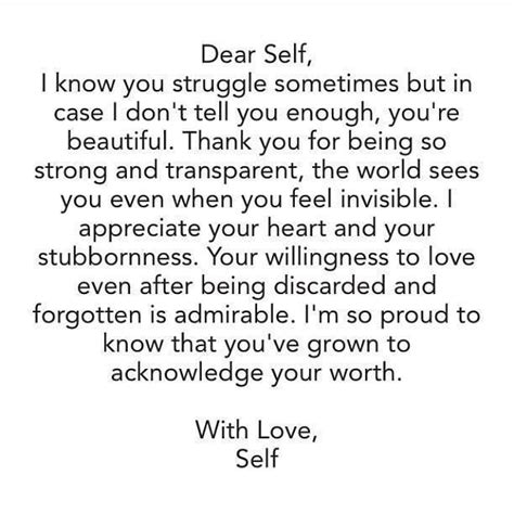 Dear Self Thank You For Being So Strong And Transparentyou Got This