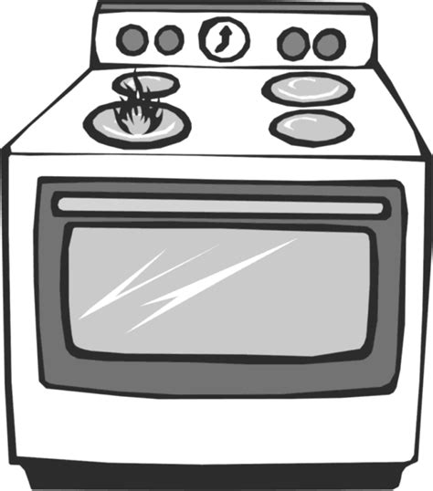 Stove png images, electric stove png. Gas Oven Large BW Clip Art Download - Clip Art Library