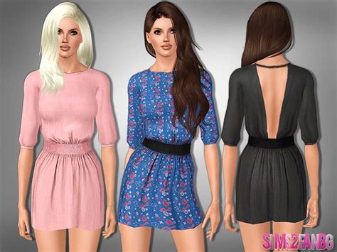 465 Mini Dress With Belt Found In Tsr Category Sims 3 Female