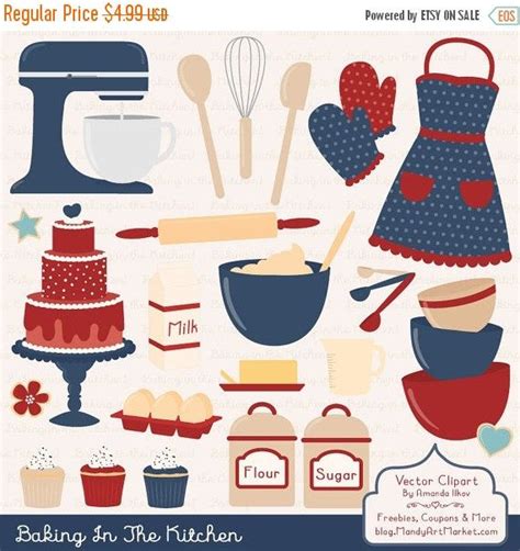 Baking In The Kitchen Clipart Set