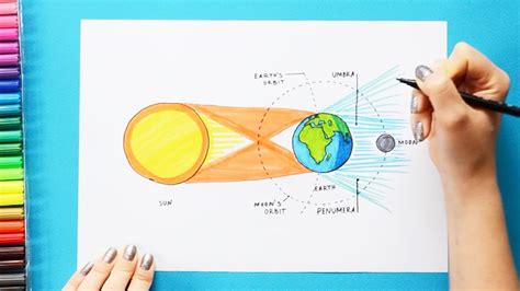 Labeled Drawing Labeled Solar Eclipse Diagram How To Photograph A