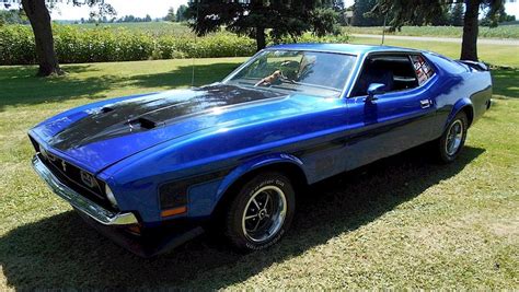 Check This Blue 1972 Mach 1 Mustang Fastback Musclecarheaven