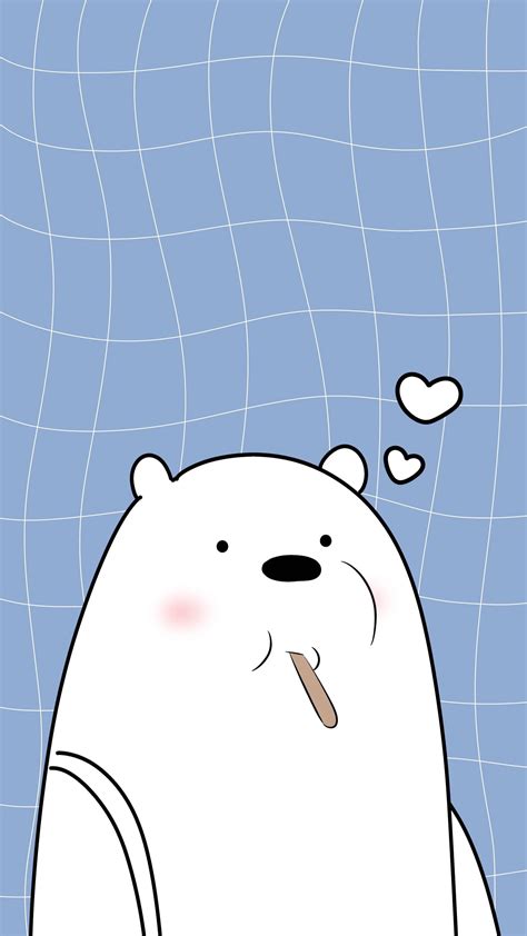 Cute iphone aesthetic ice bear wallpaper. Pin di papel de parede