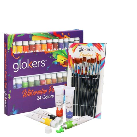 Premium Watercolor Paint Set By Glokers Arts And Crafts Supplies