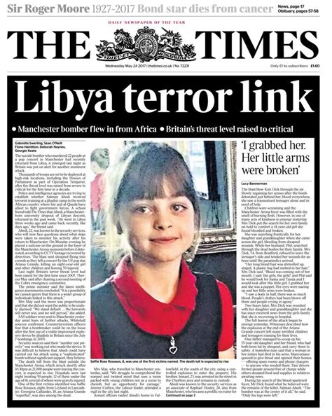 Politics, world news, photos, video, tech reviews, health, science and entertainment news. UK raises terror threat level to critical in wake of ...