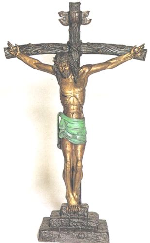 Bronze Jesus On Cross Statue