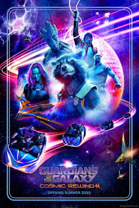 First Look Guardians Of The Galaxy Cosmic Rewind Poster Revealed At