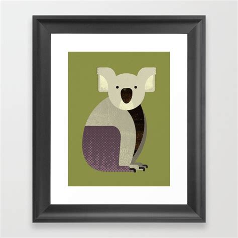 Whimsy Koala Framed Art Print By Theprintedsparrow Society6