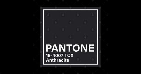 Pantone 19 4007 Tcx Anthracite Pantone Color Sticker Teepublic