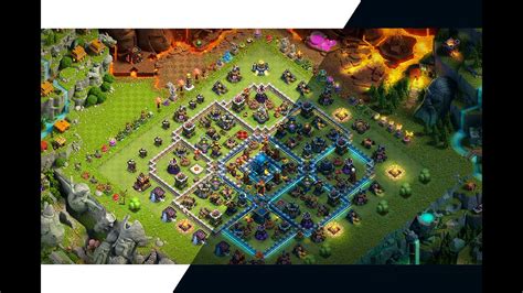 Clash Of Clans 10th Anniversary Scenery In Night Mode Concept Art