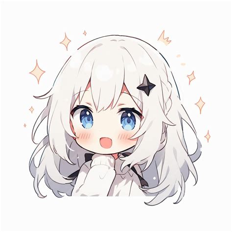 Sticker De Anime Lindo Sticker De Anime Kawaii Sticker De Anime Chibi