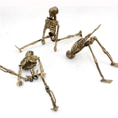 4pcs Halloween Small Skeleton Skull Human Bone Halloween Party