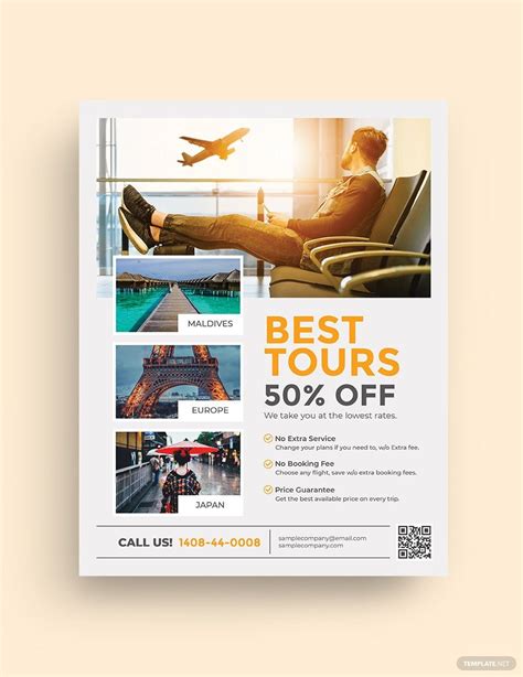Travel Agency Flyer Indesign Templates Free Download
