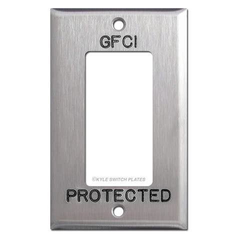 Gfci Engraved Decora Outlet Cover For Protected Location