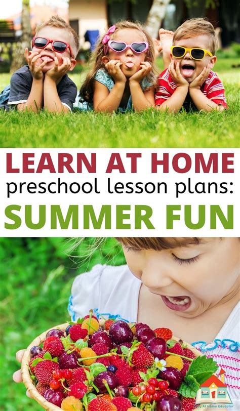 Free Summer Theme Preschool Lesson Plans