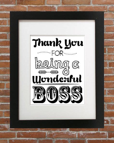 Thank You For Being A Wonderful Boss For Your Boss Gifts Boss Gift