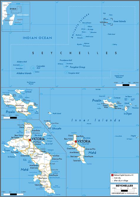 Seychelles map by googlemaps engine: Seychelles Map (Road) - Worldometer