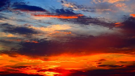 Download Wallpaper 2560x1440 Sunset Sky Clouds Sunlight