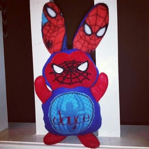 In The Hoop Embroidered Spiderman Easter Bunny♡ Easter Bunny, Spiderman