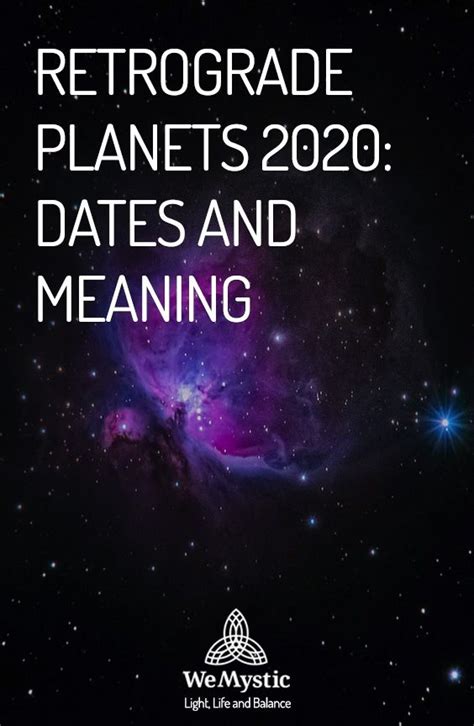 Retrograde Planets 2021 Dates And Meanings Wemystic Retrograde
