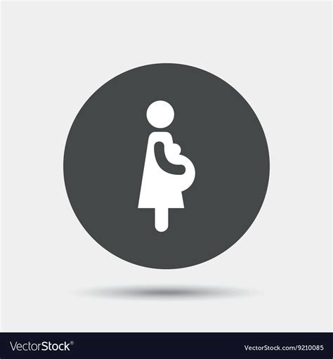 Pregnant Sign Icon Pregnancy Symbol Royalty Free Vector
